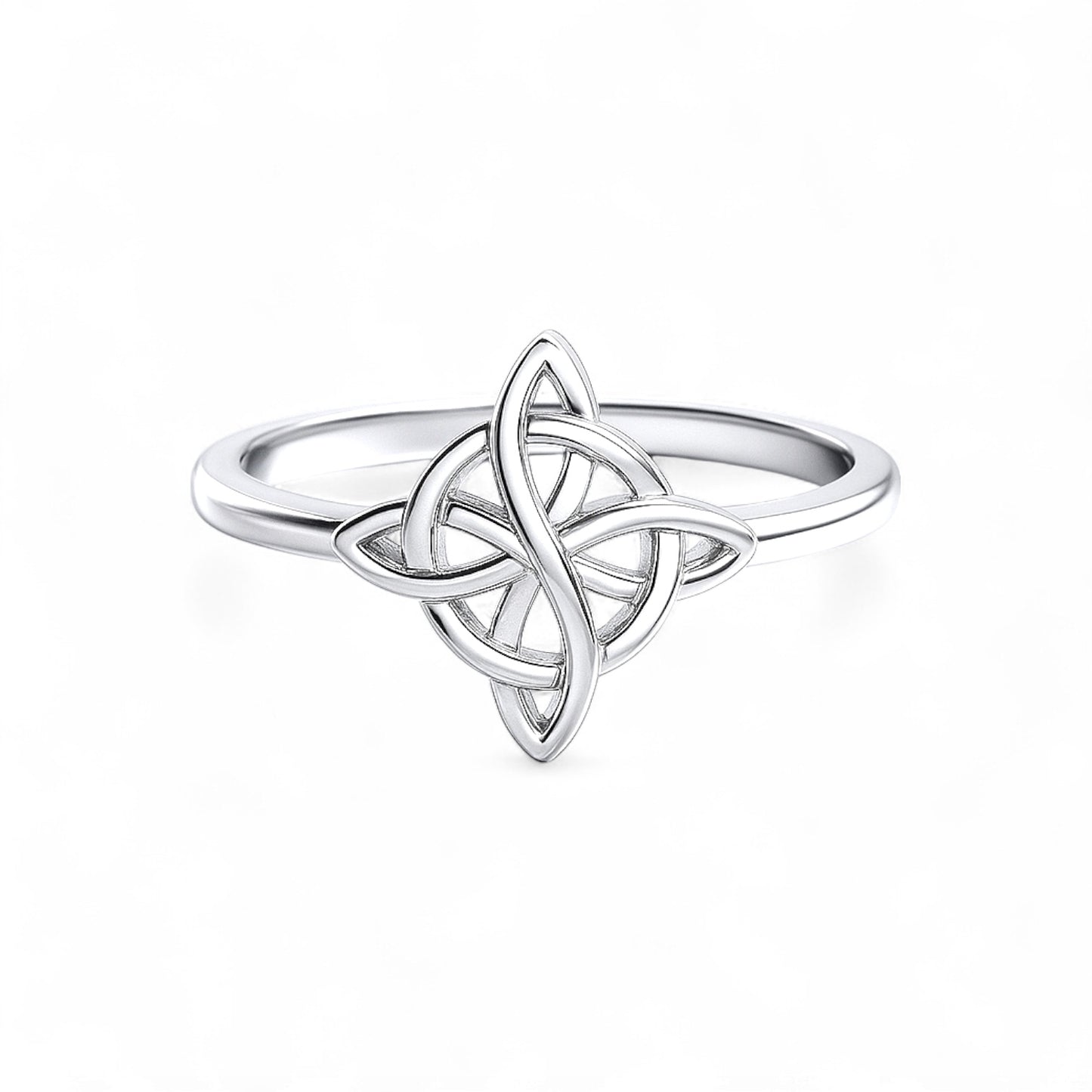 Sterling Silver Quaternary Celtic Knot Ring