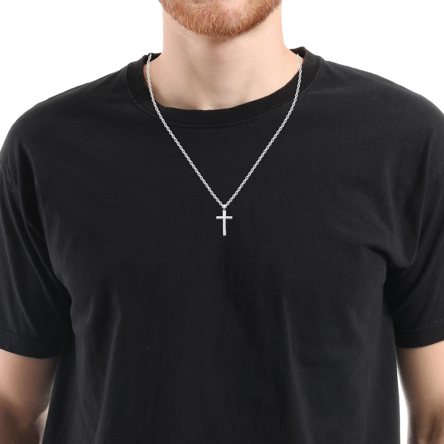 Sterling Silver Plain Cross Pendant