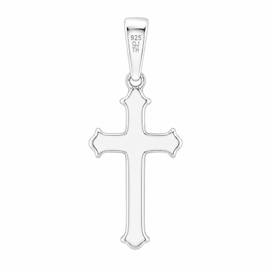 Sterling Silver High Polished Cross Pendant