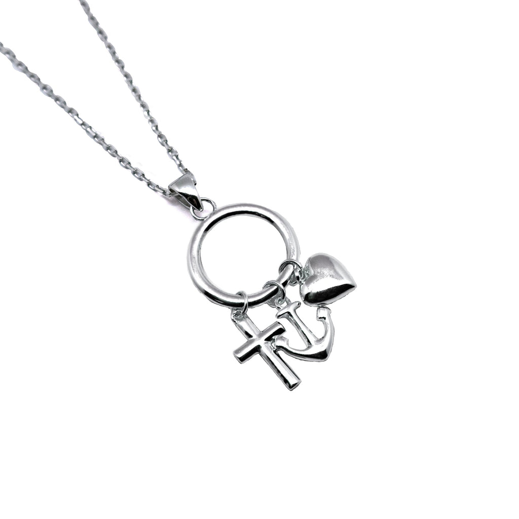 Anchor x Cross Charm Necklace - Allyanna GiftsNECKLACE