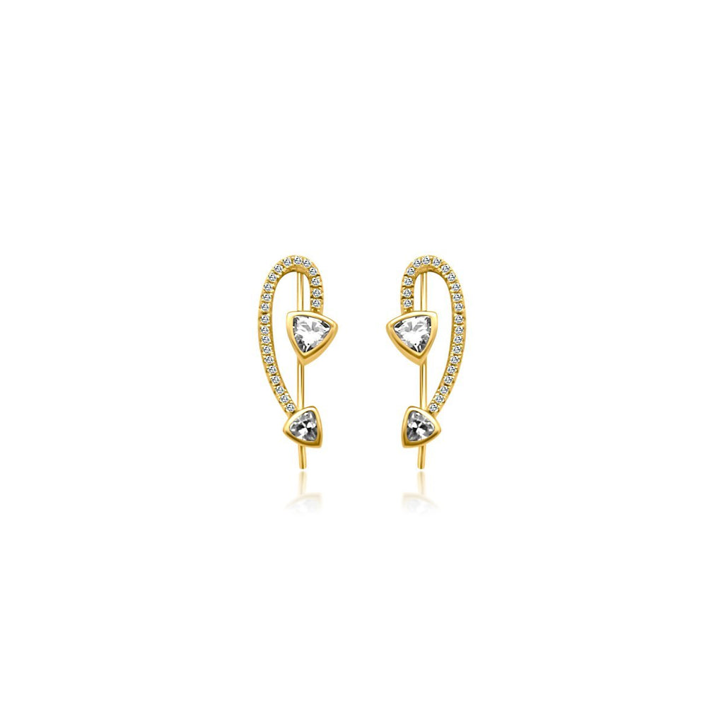 Arrow CZ Earrings - Allyanna Gifts