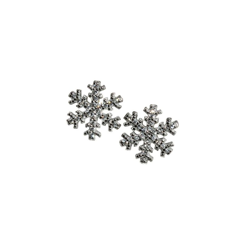 CZ Stone Snowflake Earrings - Allyanna GiftsJEWELRY