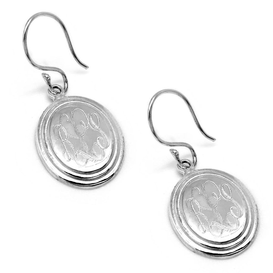 Double Bevel Oval Earrings - Allyanna GiftsEARRINGS