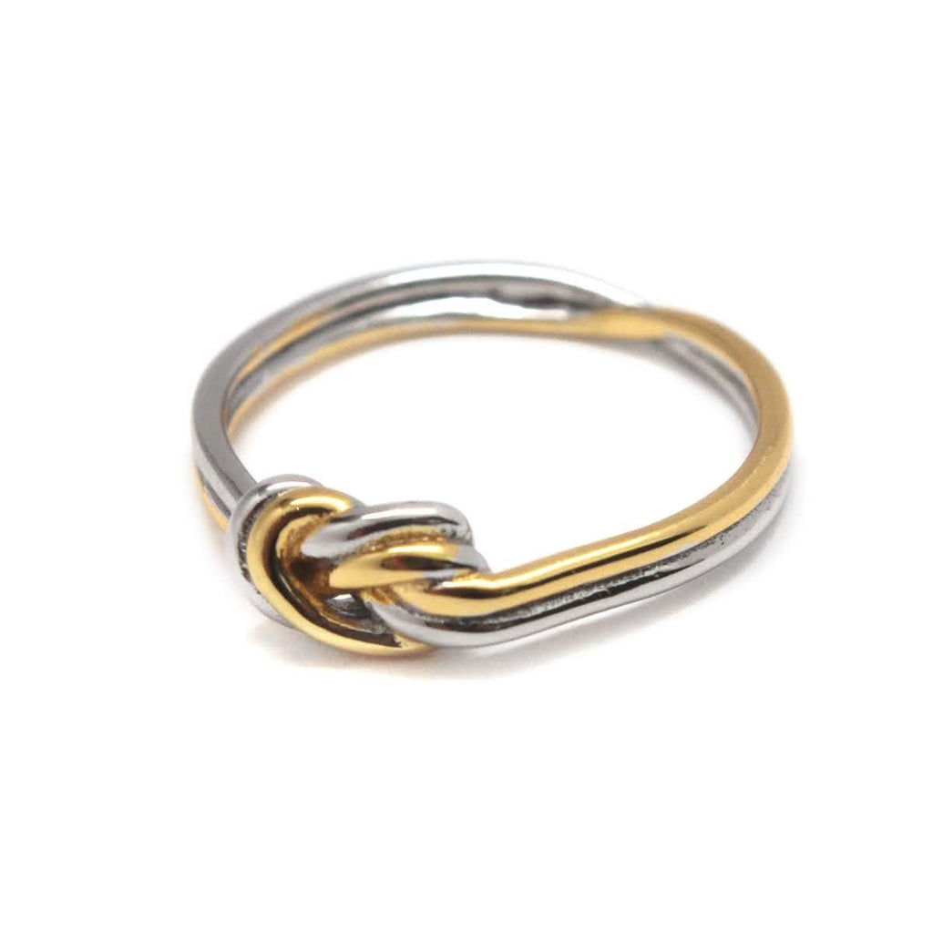 Dual Tone Knot Ring - Allyanna GiftsJEWELRY