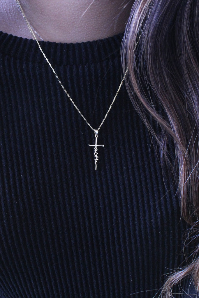"Faith" Cross Necklace - Allyanna GiftsNECKLACE