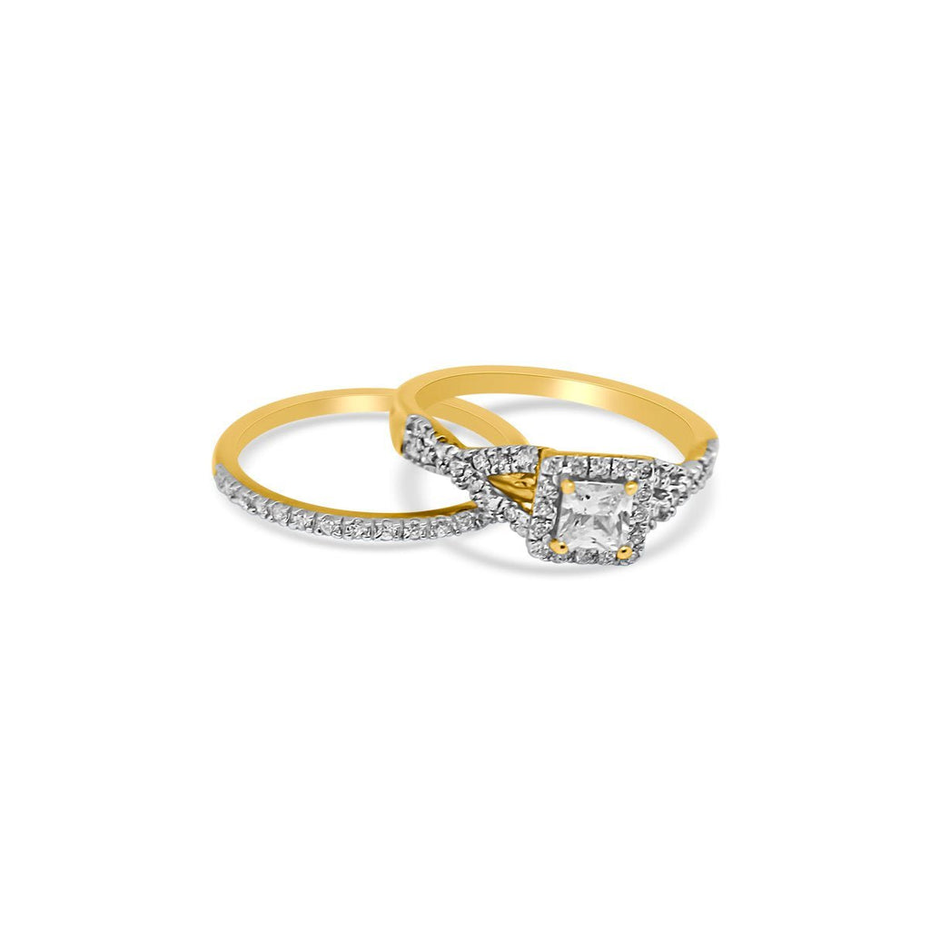 Gold Plated Infinity Square CZ Ring - Allyanna Gifts