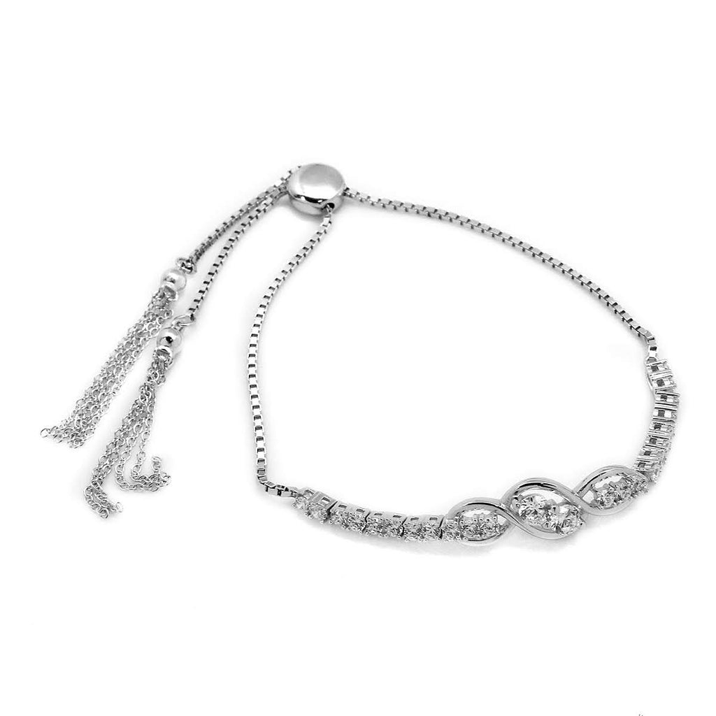Infinity Loop CZ Bolo Bracelet - Allyanna GiftsBRACELETS