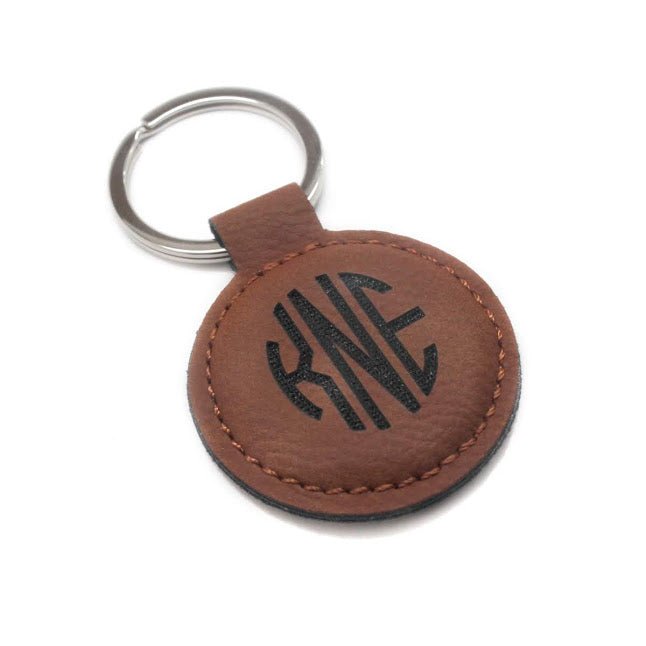 Men's Leather Keychain Tag - Allyanna GiftsGIFTS