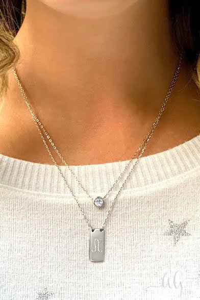 Personalized Layered Necklace - Allyanna GiftsMONOGRAM + ENGRAVING