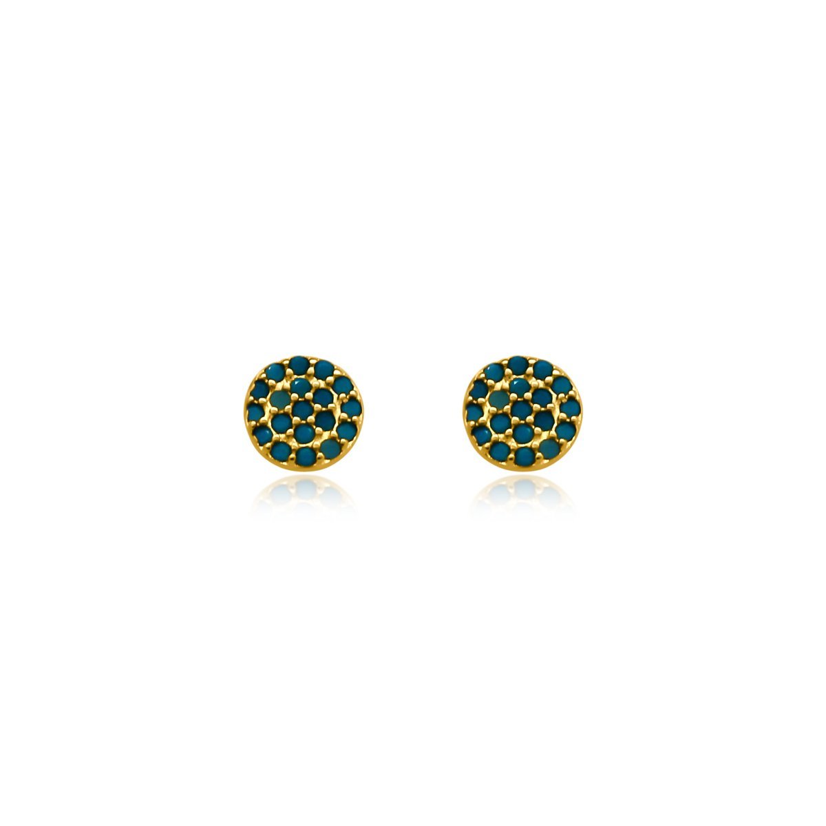 Small Blue Gemstone Studs - Allyanna Gifts