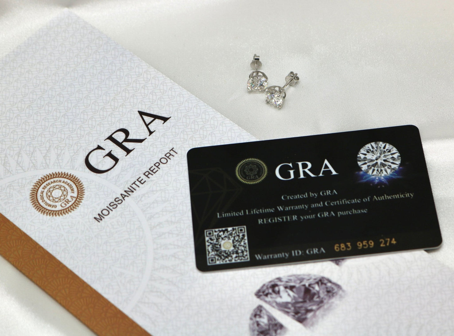 Sterling Silver 6 Prong Moissanite Screwback Earrings/ w Certification - Allyanna Gifts