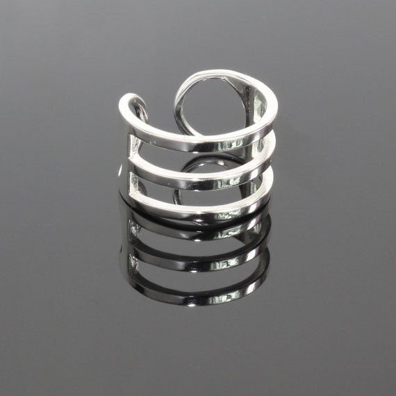 Sterling Silver Behind Bars Ring - Allyanna GiftsJEWELRY