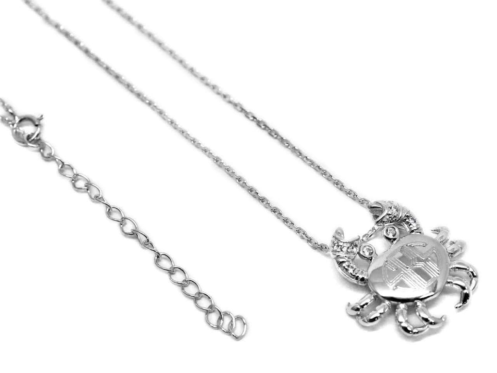Sterling Silver CZ Crab Necklace - Allyanna GiftsNECKLACE