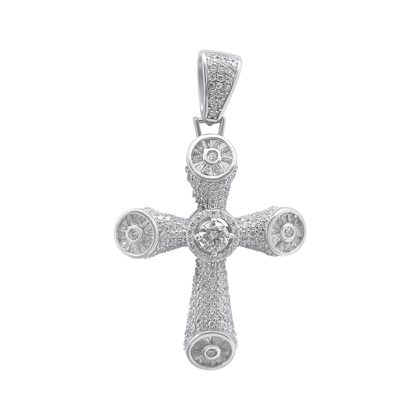Sterling Silver CZ Cross - Allyanna GiftsPendant