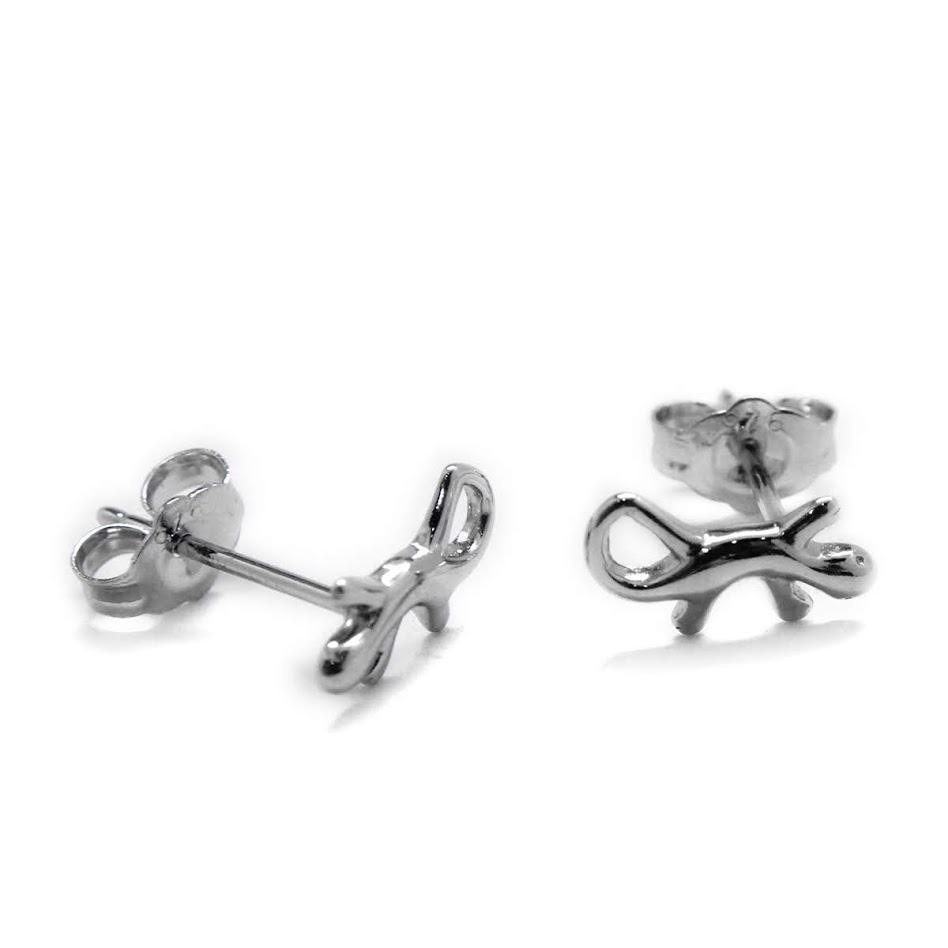 Sterling Silver Gecko Earring - Allyanna Gifts