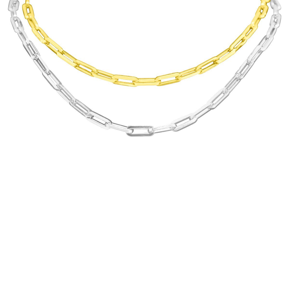 Sterling Silver Large Paper Clip Chain - Allyanna Gifts