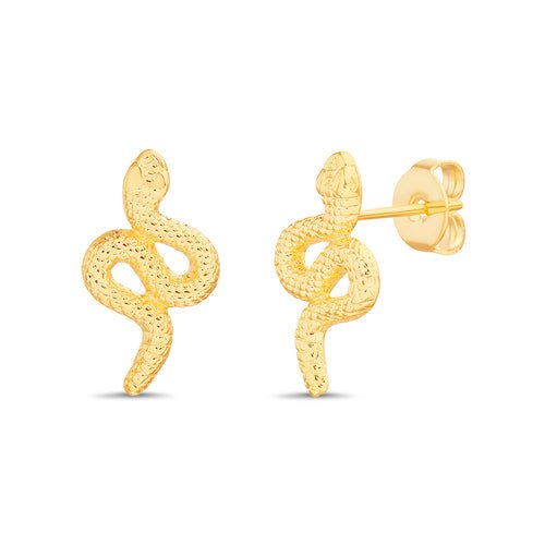 Sterling Silver Snake Studs - Allyanna Gifts