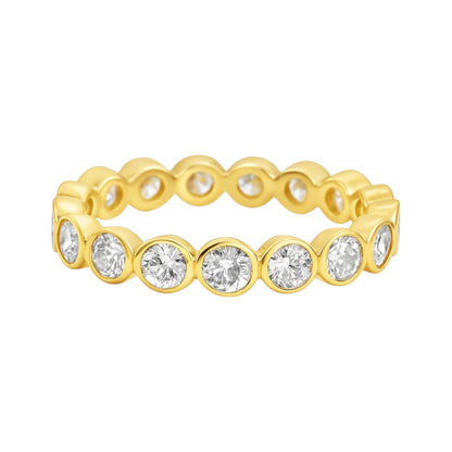 Sterling Silver Moissanite 3.0CT Eternity Band