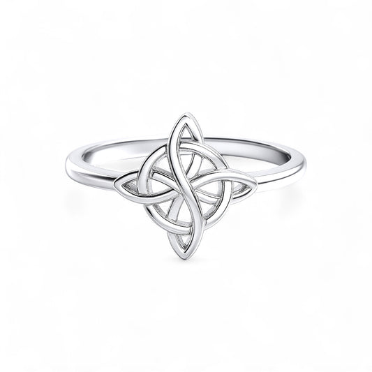 Sterling Silver Quaternary Celtic Knot Ring