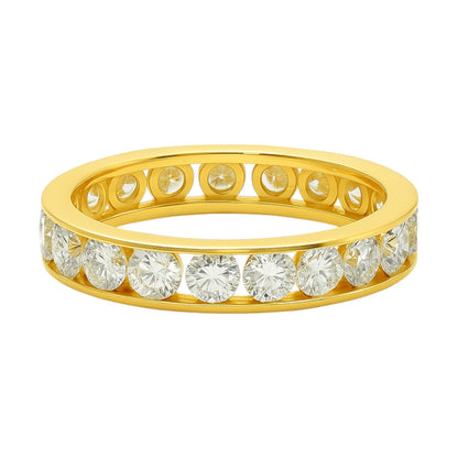 Sterling Silver Moissanite 3.25CT Eternity Band