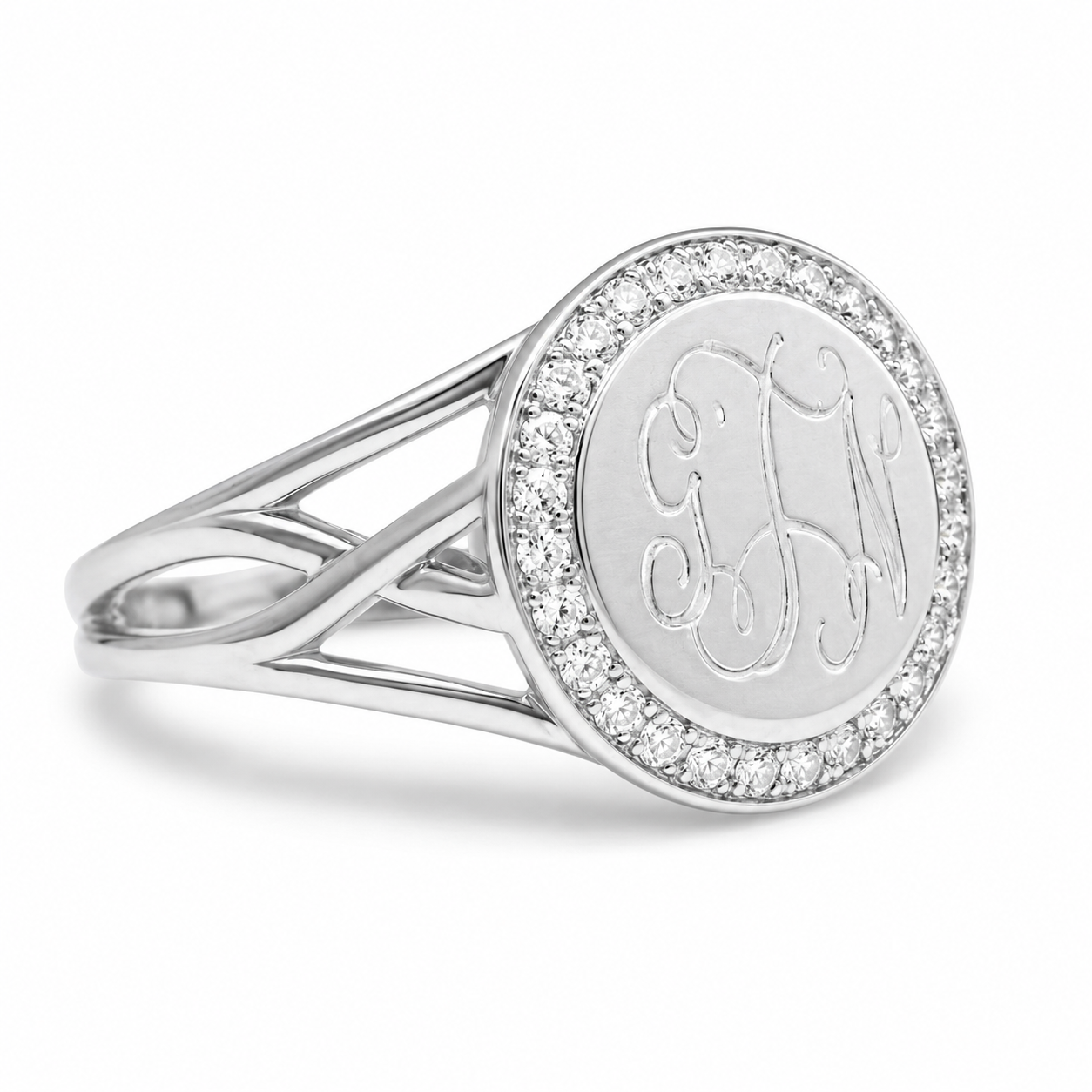 Sterling Silver Engravable Nova Ring