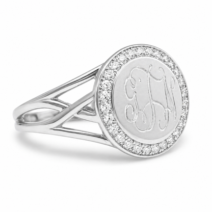 Sterling Silver Engravable Nova Ring