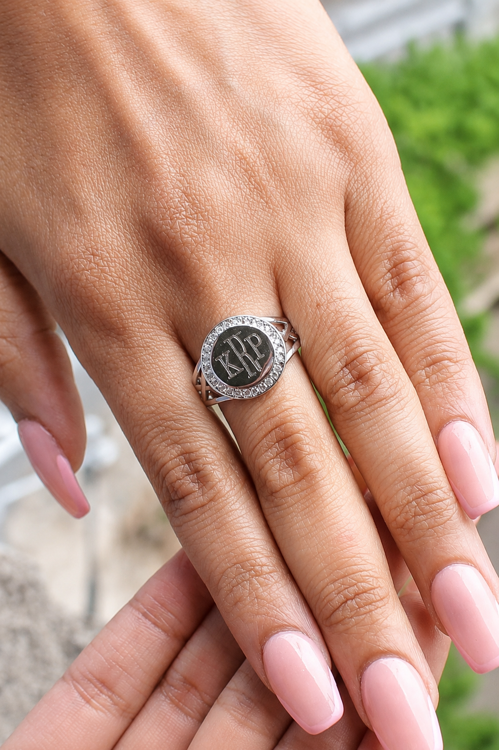 Sterling Silver Engravable Nova Ring
