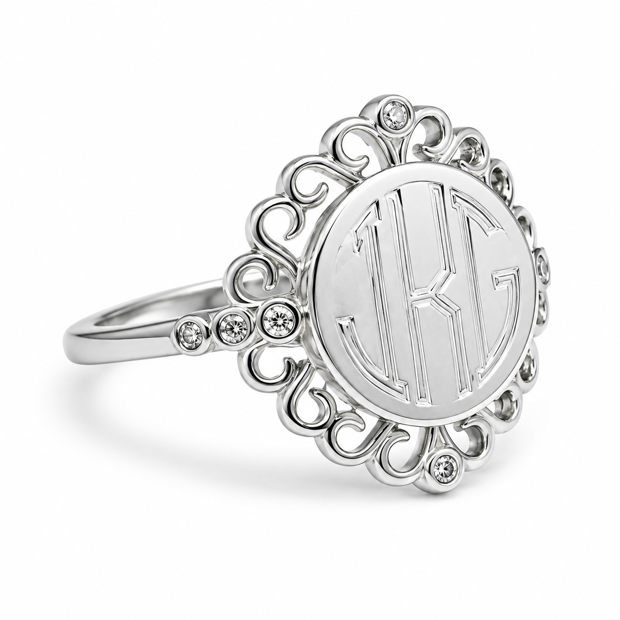 Sterling Silver Engravable Sutton Ring