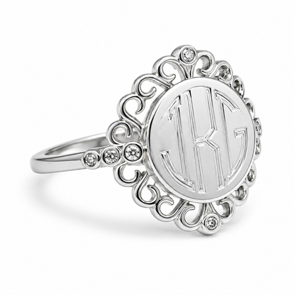 Sterling Silver Engravable Sutton Ring