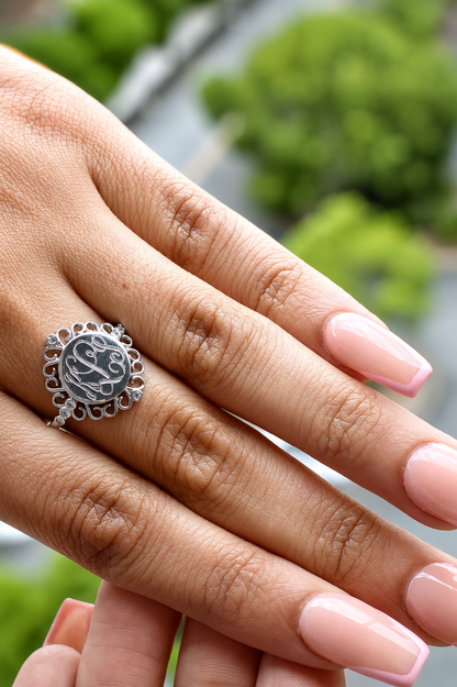 Sterling Silver Engravable Sutton Ring