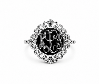 Sterling Silver Engravable Sutton Ring