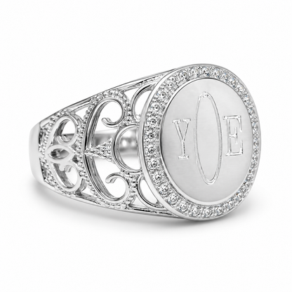Sterling Silver Engravable Bailey Ring
