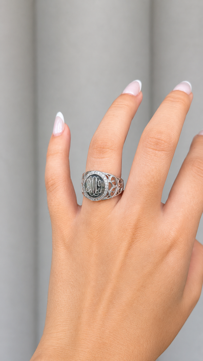 Sterling Silver Engravable Bailey Ring