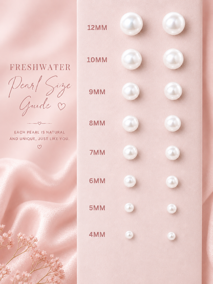 Sterling Silver Fresh Water Pearl Stud Earrings