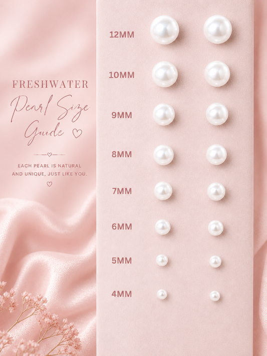 Sterling Silver Fresh Water Pearl Stud Earrings
