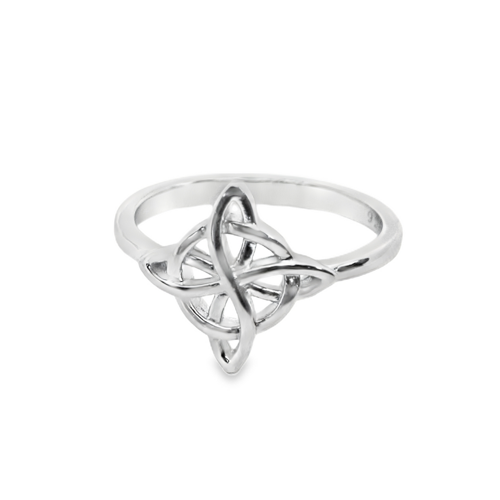 Sterling Silver Quaternary Celtic Knot Ring