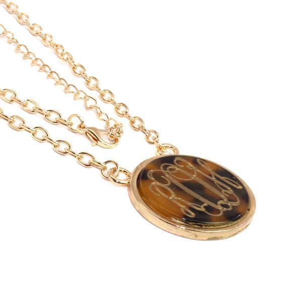 Trendy Marble Engravable Necklaces