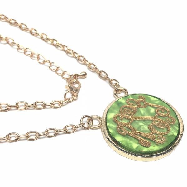 Trendy Marble Engravable Necklaces