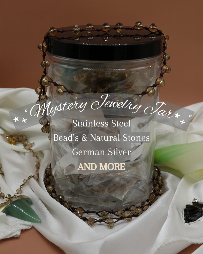 Mystery Jewelry Jar – Stainless Steel & Fashion Jewelry with Stones | Surprise Gift Box
