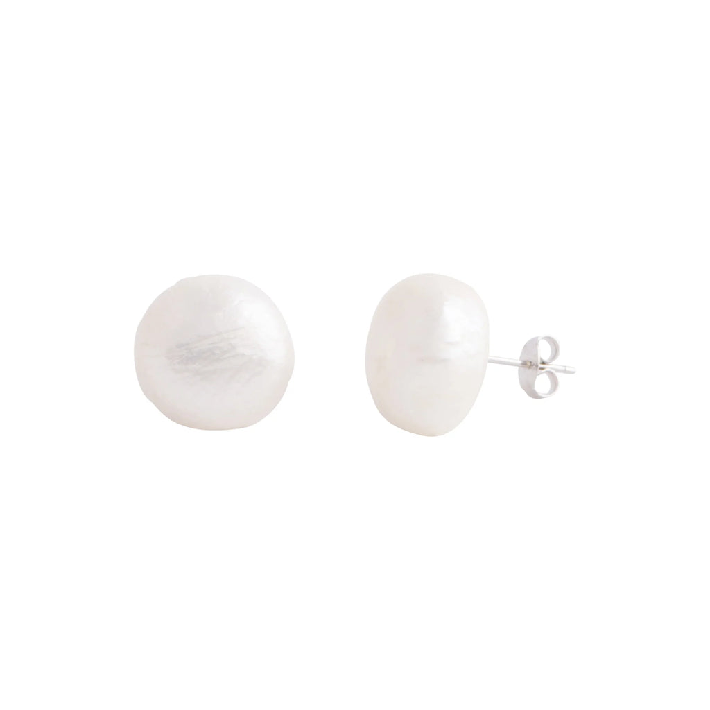 Sterling Silver Fresh Water Pearl Stud Earrings