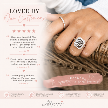 Monogram Avery Ring