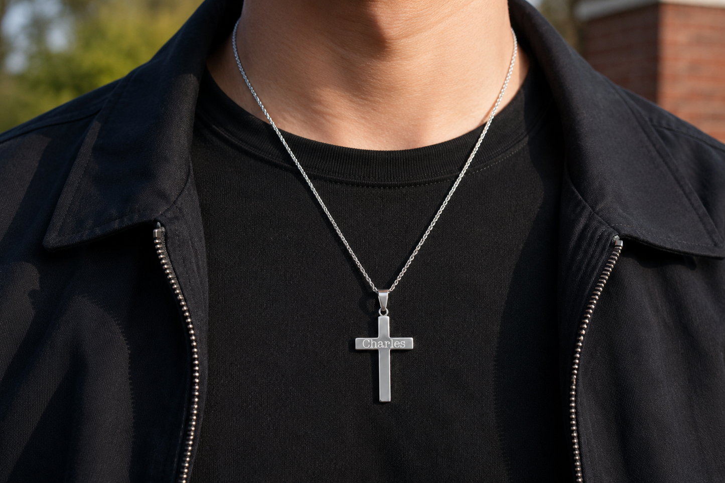 Stainless Steel Cross Necklace