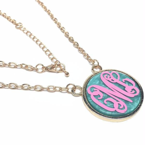 Trendy Marble Engravable Necklaces