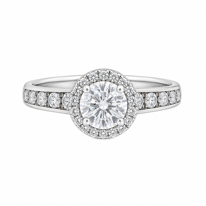 Sterling Silver 1.2CT Moissanite Engagement Ring