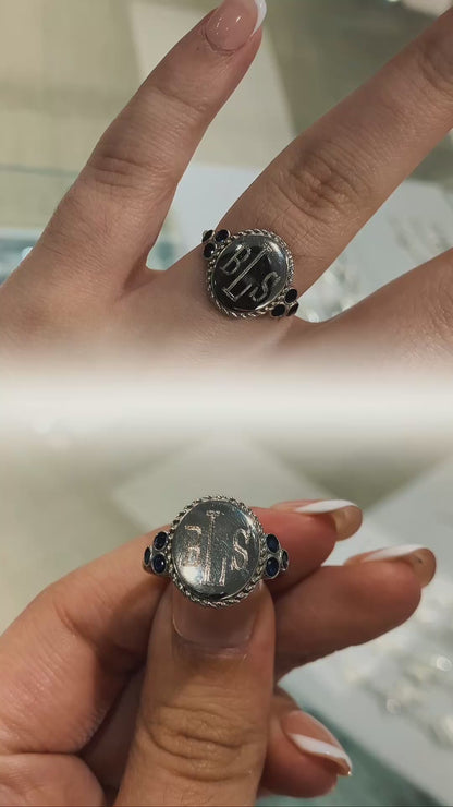 Sterling Silver River Ring