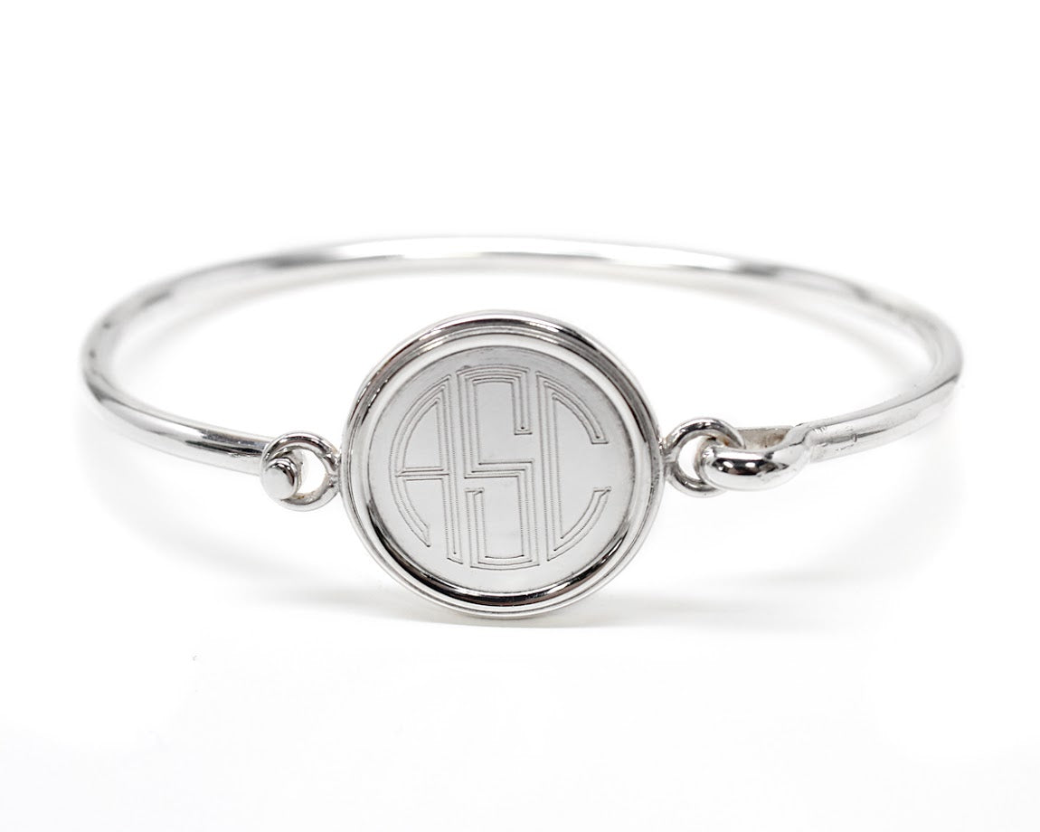 German Silver Engravable Round Bangle