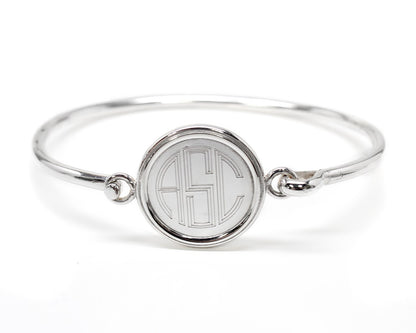 German Silver Engravable Round Bangle