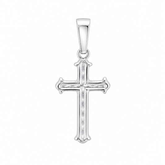 Sterling Silver High Polished Cross Pendant