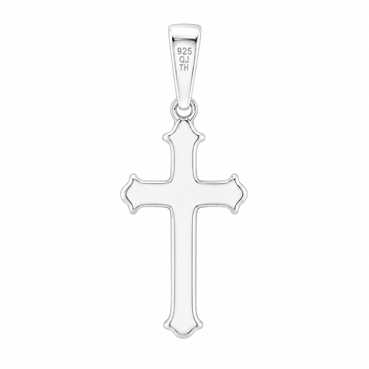 Sterling Silver High Polished Cross Pendant