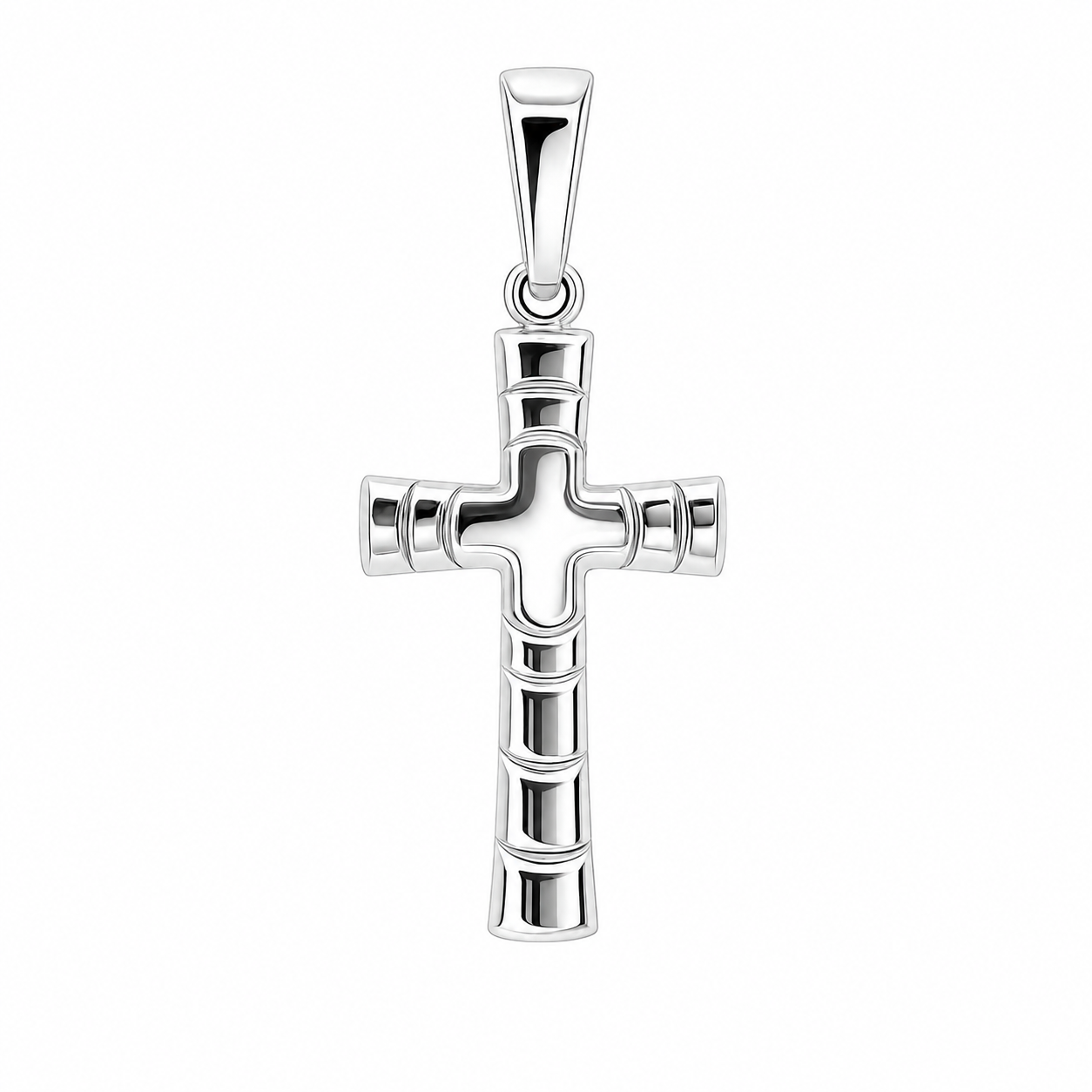 Sterling Silver High Polished Cross Pendant